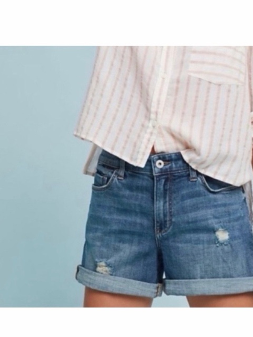 Pilcro and The Letterpress‎ Anthropologie Slim Boyfriend Jean Shorts